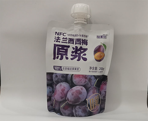 Alimentos para niños líquidos reutilizables de impresión de encargo de la bolsa del canalón que empaquetan para la pulpa de la fruta