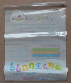 Bolso plástico transparente blanco de la cremallera del LDPE para el empaquetado del viaje/de las vacaciones
