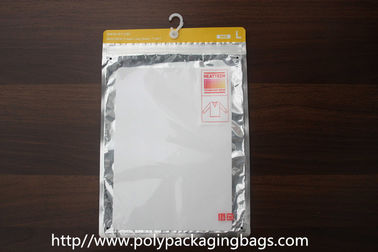 Pequeños bolsos polivinílicos claros compuestos con las suspensiones o el gancho para la camiseta/la manga