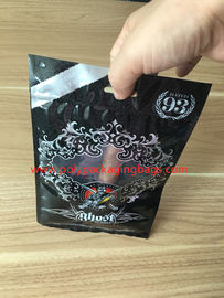 Color negro clásico hidratante plástico del bolso de la bolsa del cigarro de la cremallera universal