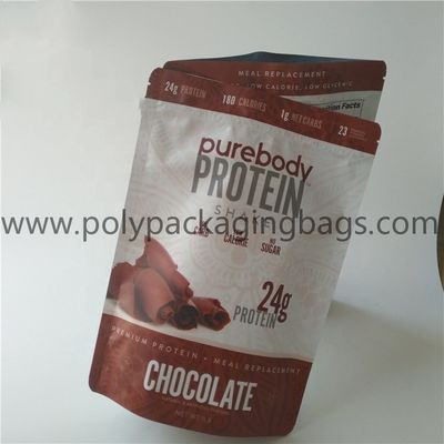 El soporte reconectable vacío de Mylar de la barra de energía del chocolate de la bolsita de té encima de la galleta del plástico del papel de aluminio del bolso se levanta el bolso para la proteína