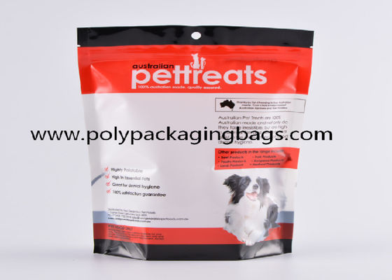 Fotograbado que imprime el soporte encima de la bolsa que se puede volver a sellar que empaqueta para la alimentación del animal doméstico