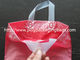 La suspensión plástica del escudete lateral rosado empaqueta de gran tamaño para el regalo/las compras