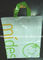 Los bolsos plásticos blancos del regalo con el logotipo/el lazo de encargo manejan los bolsos del polietileno para la promoción