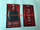 El rojo imprimió bolsos del Humidor del cigarro con la esponja hidratante OPP/material laminado LDPE