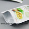 Un paquete transparente lateral de los frutos secos de la tuerca de fijación de la cremallera del plástico de poliéster del bolso de la situación de la comida del papel de aluminio