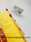 Los bolsos de lazo promocionales de la malla de nylon impermeable amarilla/personalizaron bolsos de lazo