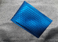 Los anuncios publicitarios coloreados azules de la burbuja del tamaño de encargo rellenaron las bolsas de aluminio 0.03-0.12m m