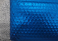 Los anuncios publicitarios coloreados azules de la burbuja del tamaño de encargo rellenaron las bolsas de aluminio 0.03-0.12m m