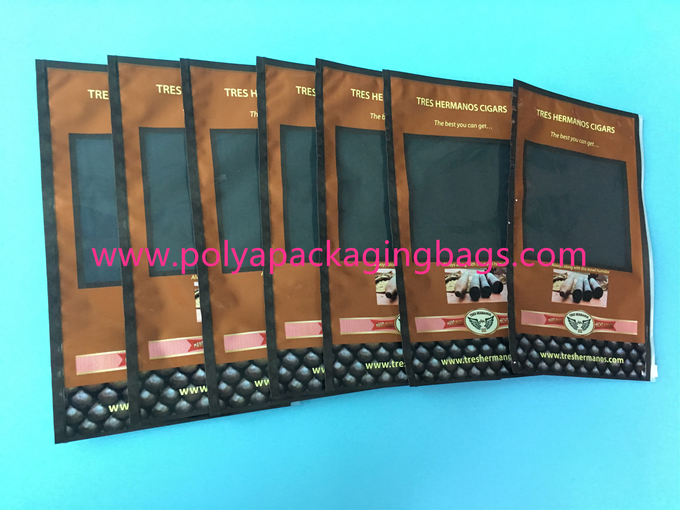 El pequeño Humidor impreso modificado para requisitos particulares del cigarro empaqueta/el bolso de empaquetado del cigarro