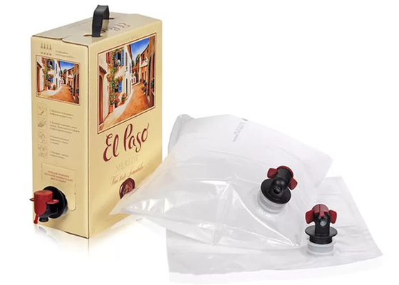El canalón empaqueta el bolso líquido 10L en caja con la espita para el agua Juice Liquid Beverage Wine