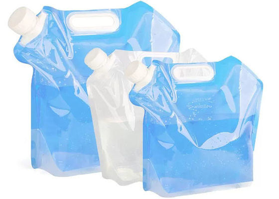 5 / 10 litros de envase plástico plegable del agua, bolso de agua plegable para el montañés