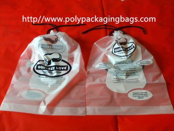La bolsa de poliéster de empaquetado de la ropa/de la almohada despeja las bolsas de plástico del lazo