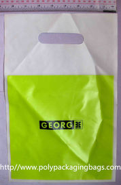 La manija cortada con tintas plástico modificada para requisitos particulares empaqueta bolsas promocionales