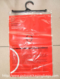La suspensión plástica de encargo del LDPE empaqueta la ropa que empaqueta bolsos polivinílicos