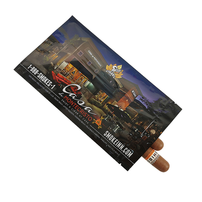 Los cigarrillos son humidificados en bolsas de papel transparente con cerradura. Los cigarrillos son tabacos.