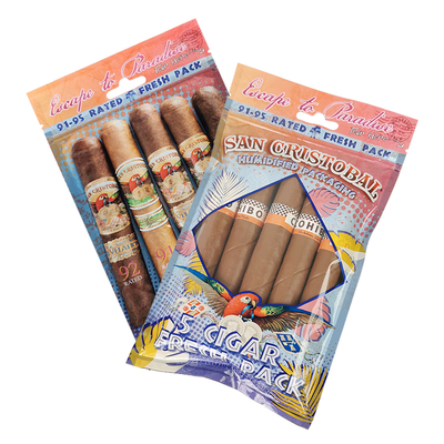 Impresión de grabado a medida Bolsas de cigarros humidificadas Bolsas de cigarros de humedad de cierre de cerradura 5 cigarros Envasado simple con un embalaje de plástico transparente