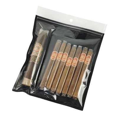 Bolsas de plástico humidor a prueba de humedad de nuevo diseño con cremallera Frescura que preserva la humedad Almacenamiento de cigarros con ranura separada