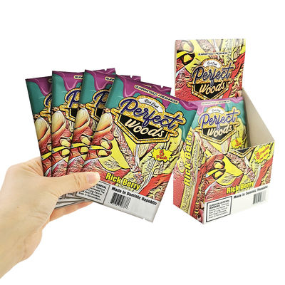 Bolsa para cigarros de embalaje de venta directa de fábrica, dorada, de material de tabaco, de plástico, con alta calidad