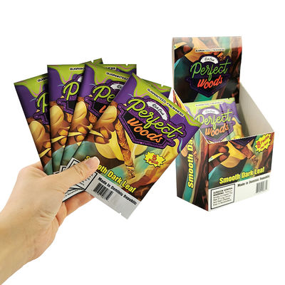 Logotipo personalizado sello térmico papel de aluminio bolsa Mylar humedad embalaje de tabaco cierre de cerradura humidor de plástico cigarrillo cerradura de cerradura bolsas de humedad de cigarrillos