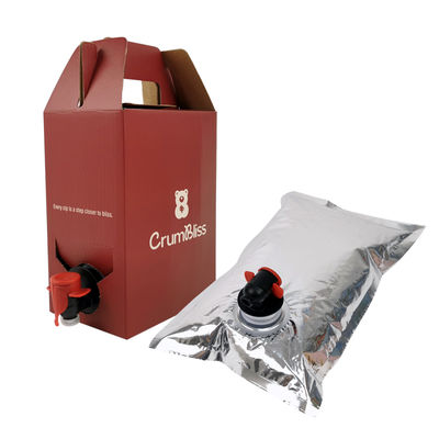 1L-10L Bolsa de embalaje de bebidas asépticas en la caja Sello térmico Bolsa de aluminio de vino y jugo con grifo Vitop para agua mineral
