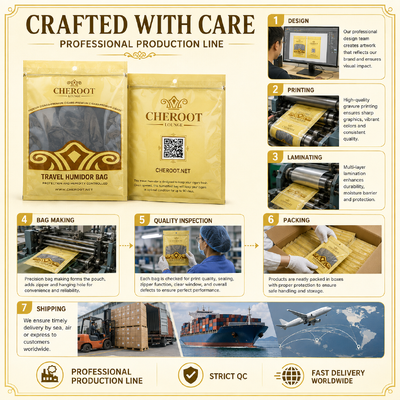 Bolsas Humidor para Cigarros Pequeños de TPU PE de Grado Alimenticio Diseñadas para Mantener los Cigarros Frescos, Solución de Almacenamiento Duradera y Resistente a la Humedad
