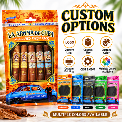 Cigar Humidor Bags Featuring Food-grade TPU And PE Material Cigar Moisturizing Plastic Zipper Bags
