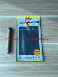 Re - bolsos hidratantes del Humidor del cigarro de la cremallera lacrable con el logotipo impreso