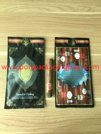 Bolso de empaquetado modificado para requisitos particulares del Humidor de Vape del cigarrillo del tabaco con el humectador de la cremallera