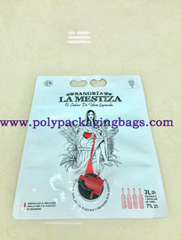 Juice Liquid Packaging PE 1.5L se levanta la bolsa con el canalón/la espita