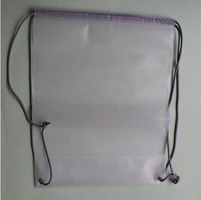bolsos de lazo plásticos helados 0.08m m de la mochila doble del hombro del lazo del CPE para la ropa
