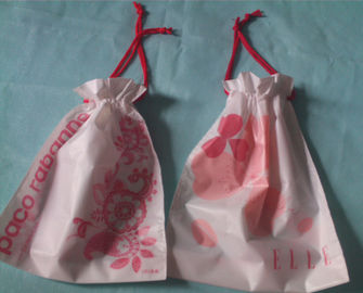 Las bolsas de plástico promocionales del lazo del traje de baño con las cuerdas dobles
