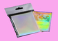 La tarjeta olográfica clara del doble de encargo del grueso envuelve efectos del arco iris