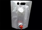 Bolso portátil del babero de la categoría alimenticia en bolsa del canalón del papel de aluminio de la caja con el golpecito/la espita rojos