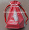 Material rojo de la doble-capa externo CPE + bolso plástico interno del regalo del PE, bolso del regalo del bolso de lazo con la cinta
