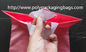 la bolsa de plástico suave de la manija del lazo del HDPE ancho de los 35cm de largo los 5cm W33 x L45cm
