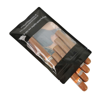 Bolsas de cigarrillos de plástico personalizados de humedad de cerradura con caja de visualización