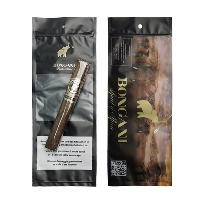 Bolsas de humidor de cigarrillos Ziplock personalizadas con sistema hidratado y ventana de visualización 90 días de conservación 20 cigarrillos de capacidad