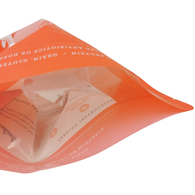 Bolso de comida para mascotas a medida Bolso de cremallera de pie Bolso de barrera resealable Bolso de comida para mascotas de fondo plano