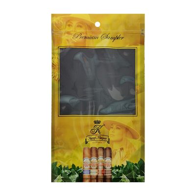 Bolsas de humidor de cigarrillos con cerradura por cremallera impresas a medida de fábrica 69% ~ 75% RH