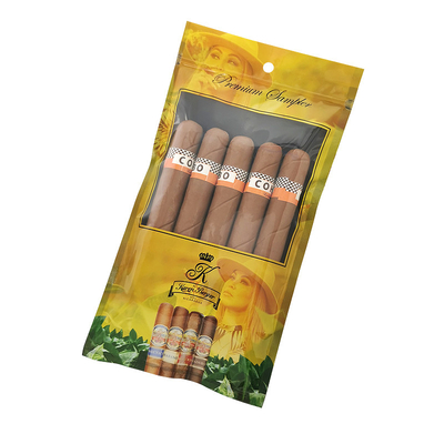 Bolsas de humidor de cigarrillos con cerradura por cremallera impresas a medida de fábrica 69% ~ 75% RH
