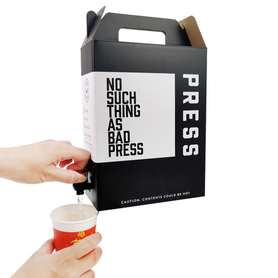 Dispensador de caja de papel desechable de 1 L, 2 L y 3 L, jugo en bolsa, bebida de café caliente, embalaje líquido