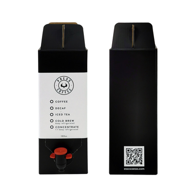 Dispensador de caja de papel desechable de 1 L, 2 L y 3 L, jugo en bolsa, bebida de café caliente, embalaje líquido