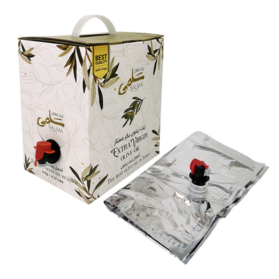 Eco amigable 1l 3l 5l Reutilizable Bolsa de bebidas en la caja Vino válvula de grifo Agua Jugo de café Leche Bolsa de bib en la caja Dispensador Embalaje relleno