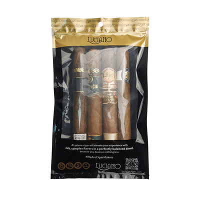 Bolsa Humidor de Viaje con Impresión Personalizada para 4-6 Cigarros, Bolsas de Plástico Humidificadas con Bolsa de Embalaje para Cigarros