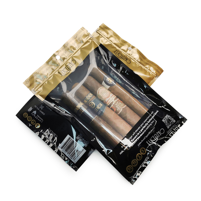 Bolsa Humidor de Viaje con Impresión Personalizada para 4-6 Cigarros, Bolsas de Plástico Humidificadas con Bolsa de Embalaje para Cigarros