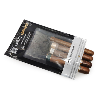 Bolsas de plástico humidificadoras para empaquetado de tabaco personalizado, humidores para cigarros humidificados para 5-6 cigarros con higrómetro y divisor