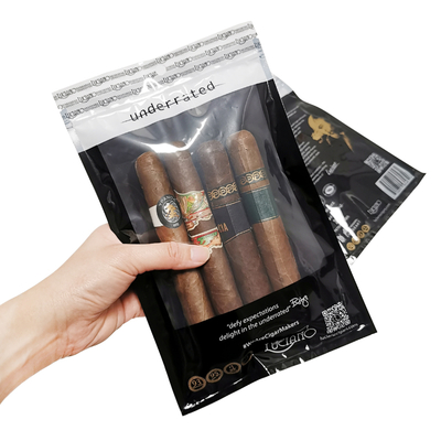 Bolsas de plástico humidificadoras para empaquetado de tabaco personalizado, humidores para cigarros humidificados para 5-6 cigarros con higrómetro y divisor