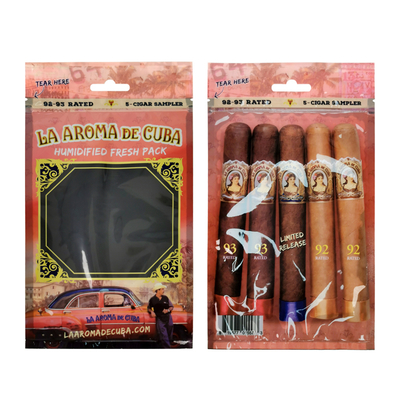 Bolsas de humidificación de cigarros con impresión de gravura Bolsas de humedad de cigarros Bolsas de humidor de cigarros Bolsas de humidor de cigarros ziplock