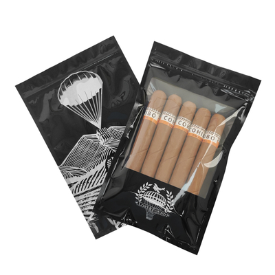 Bolsa humidor de cigarros con cierre hermético y cremallera portátil personalizada para viajes de negocios